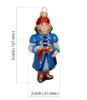 Picture of Tsarevich-Russian Prince Hand Painted Glass Christmas Tree Ornament