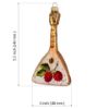 Picture of Hand Made Hand Painted Glass Balalaika Christmas Tree Ornament