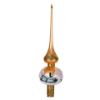 Picture of "Czech Christmas Town"  Gold Glass Christmas Tree Topper 