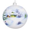 Picture of Snowman Collectible Hand Painted Hand Blown Glass Christmas Tree Ball Ornament