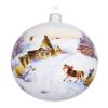 Picture of Watercolored Hand Paint Limited Edition Glass Christmas Tree Ball Ornament Sleigh