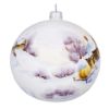 Picture of Watercolored Hand Paint Limited Edition Glass Christmas Tree Ball Ornament Sleigh