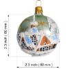 Picture of Czech Hand Painted 6-Ball Glass Christmas Tree Ornament Set - Pistachio