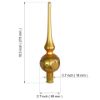 Picture of Gold Matte Glass Christmas Tree Topper. Made In Czech Republic 