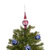 Picture of Glossy Pink Glass Christmas Tree Topper
