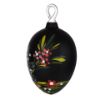 Picture of Bunny With Flowers Hand Blown Glass Easter Egg Ornament