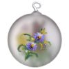 Picture of Bunny And a Duckling Hand Painted Glass Easter Medallion Ornament