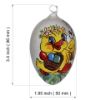 Picture of Baby Duck With Pussy Willows Czech Hand Blown Glass Easter Egg Ornament 
