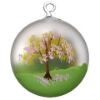 Picture of Hand Painted Hand Blown Opaque Glass Easter Medallion Ornament 