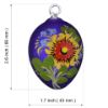 Picture of Bouquet Czech Hand Blown Glass Easter Egg Ornament