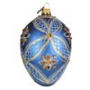 Picture of Hand Blown Large Faberge Style Glass Easter Egg Ornament 