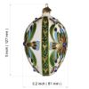 Picture of Folklore Hand Blown Glass Easter Egg Ornament 
