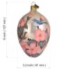 Picture of Hand Blown Large Glass Easter Egg Ornament Cherry Tree Blossom