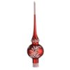 Picture of "Christmas Night" Glass Christmas Tree Topper Red