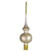 Picture of Prima Donna Hand Blown Glass Christmas Tree Topper. Made in Ukraine.