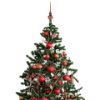 Picture of "Victoria" Red Glass Christmas Tree Topper