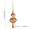 Picture of Champagne Peach Glass Christmas Tree Topper