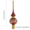 Picture of "Fascination" Red Glass Christmas Tree Topper