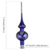 Picture of "Lace" Glass Christmas Tree Topper (Blue)