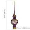 Picture of "Victoria" Pink Glass Christmas Tree Topper