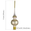Picture of Prima Donna Hand Blown Glass Christmas Tree Topper. Made in Ukraine.