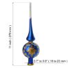 Picture of "Starry" Glass Christmas Tree Topper (blue)