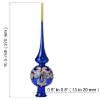 Picture of "Victoria" Blue Glass Christmas Tree Topper