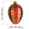 Picture of Hand Blown Large Red Glass Easter Egg Ornament 