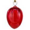 Picture of Red Hand Blown Glass Easter Egg Ornament 