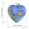 Picture of Winter Snuggery - Hand Blown Glass Christmas Heart Ornament. Limited Edition.