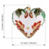 Picture of Large Hand Blown Glass Christmas Tree Heart Ornament