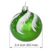 hand blown glass Christmas tree ball ornament details