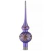 Picture of Fireworks - Hand Painted Hand Blown Purple Glass Christmas Tree Topper