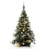 Picture of Fireworks - Hand Painted Hand Blown Purple Glass Christmas Tree Topper