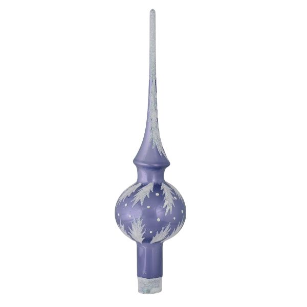 Picture of "Crystal" Blue Glass Christmas Tree Topper