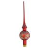 Picture of Hand Blown Red Matte Glass Christmas Star Tree Topper – 12.4” (316 mm)
