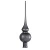 Picture of 10.5" Charcoal Hand Blown Glass Christmas Tree Topper