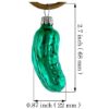 Picture of Glass German Pickle Christmas Ornament (small)