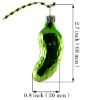 Picture of Glass Christmas Pickle Ornament (small, applegreen, shiny)