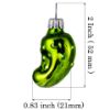Picture of Glass Christmas Mini Pickle Ornament (apple green)