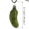 Picture of Glass Christmas Pickle Ornament (small, matte with pearls)