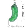 Picture of Glass German Pickle (green matte, with pearls)