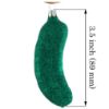 Picture of Glass German Pickle Christmas Tree Ornament ( whole green glitter)