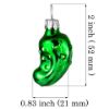 Picture of Glass Christmas Tree Green Glossy Mini Pickle Ornament