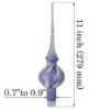 Picture of "Crystal" Blue Glass Christmas Tree Topper
