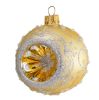 Picture of Indented Reflector Hand Blown Glass Christmas Tree Ball Ornament