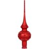 Picture of Red Glass Christmas Tree Topper, 10.5-Inch Hand-Blown European Finial Decor