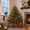 Picture of Red Glass Christmas Tree Topper, 10.5-Inch Hand-Blown European Finial Decor